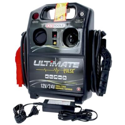 KS TOOLS 550.1850 Booster à condensateur 12V / 24V Booster pour batterie voiture 4700A/3700A Pour VL, PL et utilitaires - Publicité KS TOOLS 550.1850 Booster à condensateur 12V / 24V Booster pour batterie voiture 4700A/3700A Pour VL, PL et utilitaires - Publicité