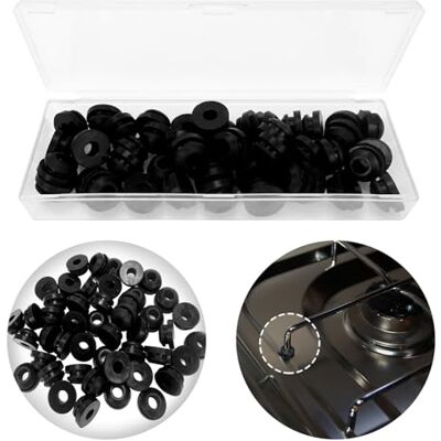 Jiehaojia Lot de 48 Pieds en Caoutchouc,Passages en Caoutchouc de Protection pour Réchaud de Camping-car, Embouts en Caoutchouc pour Supports de Casseroles avec Barres de 5 mm de Dometic, Smev et Thetford - Publicité Jiehaojia Lot de 48 Pieds en Caoutchouc,Passages en Caoutchouc de Protection pour Réchaud de Camping-car, Embouts en Caoutchouc pour Supports de Casseroles avec Barres de 5 mm de Dometic, Smev et Thetford - Publicité