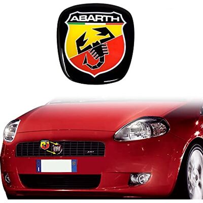 Abarth - 3D Logo Decal - Fiat Grande Punto - Avant - Publicité Abarth - 3D Logo Decal - Fiat Grande Punto - Avant - Publicité