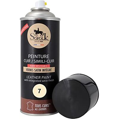 Sofolk - Spray Peinture cuir - 400ml - Finition satinée - Peinture cuir - Publicité Sofolk - Spray Peinture cuir - 400ml - Finition satinée - Peinture cuir - Publicité