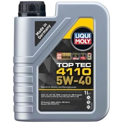 Liqui Moly Top Tec 4110 5W-40 Huile Moteur - Voiture - Publicité Liqui Moly Top Tec 4110 5W-40 Huile Moteur - Voiture - Publicité