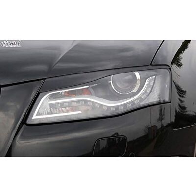 Protection de phare RDX Racedesign - Convient pour Audi A4 2008-2012 B8 - ABS - Publicité Protection de phare RDX Racedesign - Convient pour Audi A4 2008-2012 B8 - ABS - Publicité