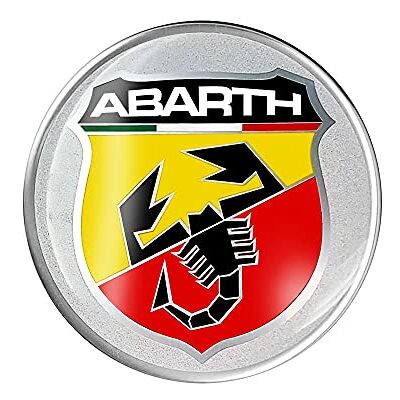 Abarth Autocollant 3D Bouclier, 50 mm - Publicité Abarth Autocollant 3D Bouclier, 50 mm - Publicité