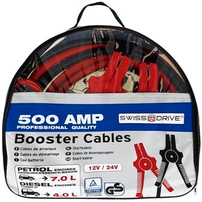 Câbles de Démarrage Sumex - 220AMP, 3m, Rouge-Noir - Jump Lead Cables - Publicité Câbles de Démarrage Sumex - 220AMP, 3m, Rouge-Noir - Jump Lead Cables - Publicité