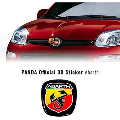 Abarth 32025 Autocollant 3D de Rechange avec Logo pour Fiat Panda après 2012 - Publicité Abarth 32025 Autocollant 3D de Rechange avec Logo pour Fiat Panda après 2012 - Publicité