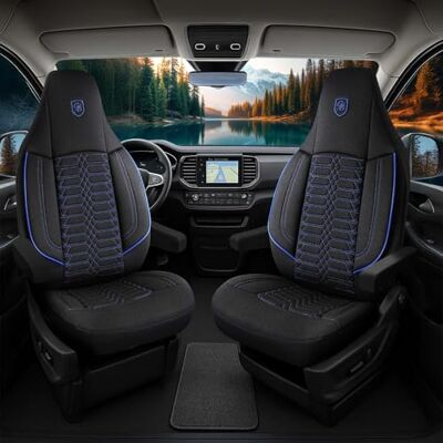 GIOVANNI BUTTI Housses de siège de camping-car compatibles avec Fiat Ducato, Citroën Jumper, Peugeot Boxer – Ensemble de housses de protection en tissu Lacoste pour sièges pilote, conducteur et - Publicité GIOVANNI BUTTI Housses de siège de camping-car compatibles avec Fiat Ducato, Citroën Jumper, Peugeot Boxer – Ensemble de housses de protection en tissu Lacoste pour sièges pilote, conducteur et - Publicité