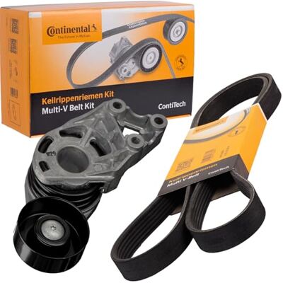 Kit de courroie trapézoïdale CONTITECH 6PK995K1 - Pour VW, Skoda - 6 nervures - Publicité Kit de courroie trapézoïdale CONTITECH 6PK995K1 - Pour VW, Skoda - 6 nervures - Publicité