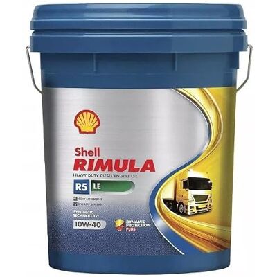 Shell - Rimula R5 LE - 10W-40 - 20L - Huile moteur - Publicité Shell - Rimula R5 LE - 10W-40 - 20L - Huile moteur - Publicité