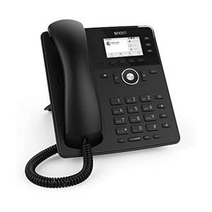 Snom D717 Téléphone IP, téléphone de Bureau SIP (3 Touches de Fonction Auto-étiquetage, écran Couleur TFT Haute résolution, intégré capteur de lumière, PoE IEEE 802.3af), Noir, 00004397 - Publicité