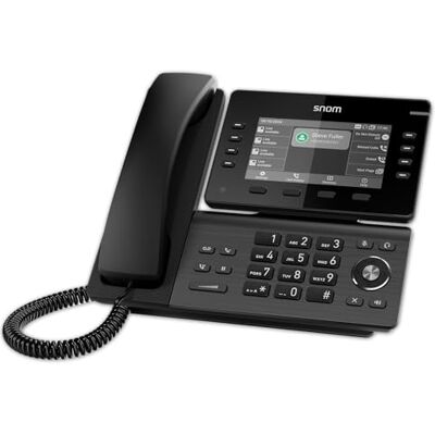 Snom D812 Téléphone IP Fixe avec écran Couleur 5" – Téléphone de Bureau avec 8 Boutons programmables, Port USB et boîtier antibactérien pour Une Communication Efficace - Publicité Snom D812 Téléphone IP Fixe avec écran Couleur 5" – Téléphone de Bureau avec 8 Boutons programmables, Port USB et boîtier antibactérien pour Une Communication Efficace - Publicité