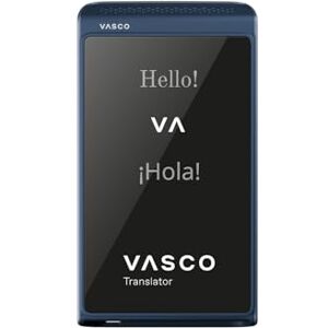 Vasco Electronics Vasco Translator Q1 Traducteur vocal instantané avec clonage de voix par IA 113 langues Internet gratuit à vie dans près de 200 pays Slate Blue - Publicité Vasco Electronics Vasco Translator Q1 Traducteur vocal instantané avec clonage de voix par IA 113 langues Internet gratuit à vie dans près de 200 pays Slate Blue - Publicité