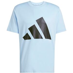 Adidas Herren Essentials BIG Logo Single Jersey Tee, Glow Blue/Black, L - Publicité Adidas Herren Essentials BIG Logo Single Jersey Tee, Glow Blue/Black, L - Publicité