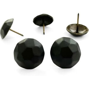 Let's Decorate Lot de 60 punaises d'ameublement noires de grande taille, 25 mm de diamètre x 25 mm de long, design vintage, clous décoratifs, clous décoratifs pour canapé (tortue noire mate) - Publicité Let's Decorate Lot de 60 punaises d'ameublement noires de grande taille, 25 mm de diamètre x 25 mm de long, design vintage, clous décoratifs, clous décoratifs pour canapé (tortue noire mate) - Publicité