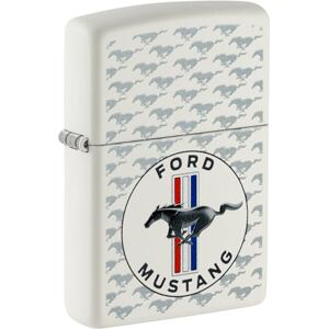 Zippo Briquet Tempête Motif Ford Mustang Cheval Et Barres, Blanc Mat, Impression Color Image, Rechargeable, Réutilisable, Coupe-vent, Coffret Cadeau, Fabriqué Aux États-Unis - Publicité Zippo Briquet Tempête Motif Ford Mustang Cheval Et Barres, Blanc Mat, Impression Color Image, Rechargeable, Réutilisable, Coupe-vent, Coffret Cadeau, Fabriqué Aux États-Unis - Publicité