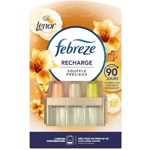 Febreze Désodorisant Électrique Recharges (7 Recharges de 20ml avec 3 Parfums en Alternance), Parfum Souffle Precieux, Combat les Odeurs et Rafraîchit Jusqu'à 90 Jours - Publicité Febreze Désodorisant Électrique Recharges (7 Recharges de 20ml avec 3 Parfums en Alternance), Parfum Souffle Precieux, Combat les Odeurs et Rafraîchit Jusqu'à 90 Jours - Publicité