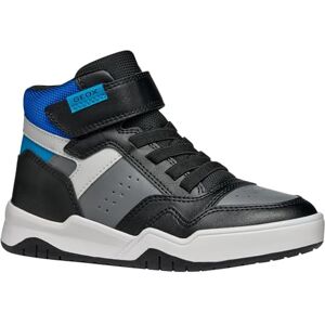Geox J Perth Boy Basket, Gris/Noir, 28 EU - Publicité Geox J Perth Boy Basket, Gris/Noir, 28 EU - Publicité