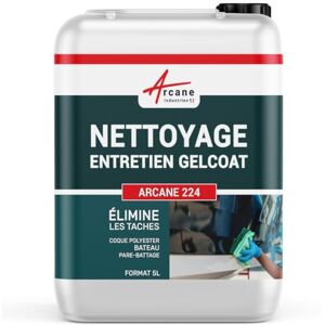 ARCANE INDUSTRIES Nettoyant coques polyester, pont gel coat, pare-battage, entretien bateaux, nettoyage, entretien gelcoat 5 L - Publicité ARCANE INDUSTRIES Nettoyant coques polyester, pont gel coat, pare-battage, entretien bateaux, nettoyage, entretien gelcoat 5 L - Publicité