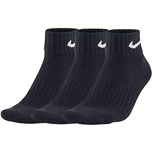 Nike Mixte Cush 3p Value Socquettes, Noir (Black/White 001), S EU - Publicité Nike Mixte Cush 3p Value Socquettes, Noir (Black/White 001), S EU - Publicité