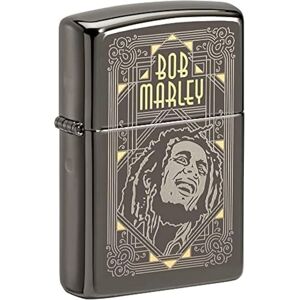 Zippo Briquet Tempête Design Bob Marley en Deux Tons Laser avec Finition Black Ice Rechargeable Réutilisable Design Coupe-Vent Coffret Cadeau Fabriqué aux États-Unis - Publicité Zippo Briquet Tempête Design Bob Marley en Deux Tons Laser avec Finition Black Ice Rechargeable Réutilisable Design Coupe-Vent Coffret Cadeau Fabriqué aux États-Unis - Publicité