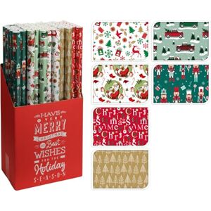 Home & Styling Collection Papier Cadeau Tradition NOËL 2023 70X200CM 56-57GR - Publicité