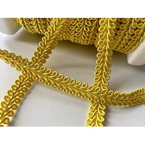 LushFabric Garniture textile en rayonne tressée pour décoration d'intérieur, oreiller, coussin, rideaux 10 mm de large Longueur au mètre (jaune) - Publicité LushFabric Garniture textile en rayonne tressée pour décoration d'intérieur, oreiller, coussin, rideaux 10 mm de large Longueur au mètre (jaune) - Publicité