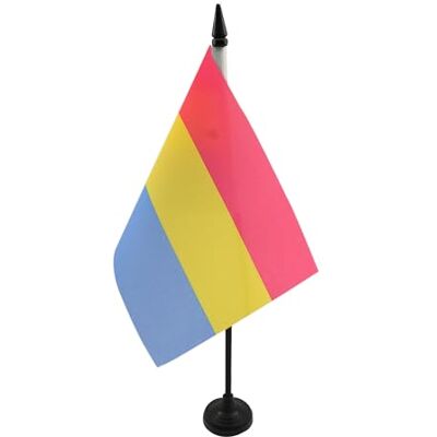 AZ FLAG Drapeau de Table Pansexualité 21x14 cm Socle Plastique - Publicité AZ FLAG Drapeau de Table Pansexualité 21x14 cm Socle Plastique - Publicité