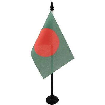 AZ FLAG Drapeau De Table Bangladesh 15x10 cm Mini Drapeau Bangladais De Bureau 100% Polyester Avec Hampe De 25cm Et Socle En Plastique Noir - Publicité AZ FLAG Drapeau De Table Bangladesh 15x10 cm Mini Drapeau Bangladais De Bureau 100% Polyester Avec Hampe De 25cm Et Socle En Plastique Noir - Publicité