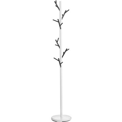 IDIMEX Porte-Manteaux ZENO Portant à vêtements sur Pied en Forme d'arbre avec 6 Crochets sur différentes hauteurs, en métal laqué Blanc et Noir - Publicité IDIMEX Porte-Manteaux ZENO Portant à vêtements sur Pied en Forme d'arbre avec 6 Crochets sur différentes hauteurs, en métal laqué Blanc et Noir - Publicité