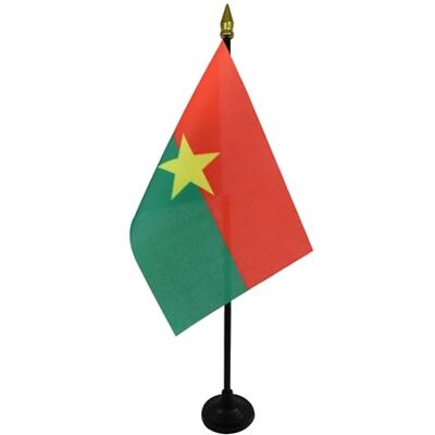 AZ FLAG Drapeau de Table Burkina Faso 15x10 cm Socle Plastique - Publicité AZ FLAG Drapeau de Table Burkina Faso 15x10 cm Socle Plastique - Publicité