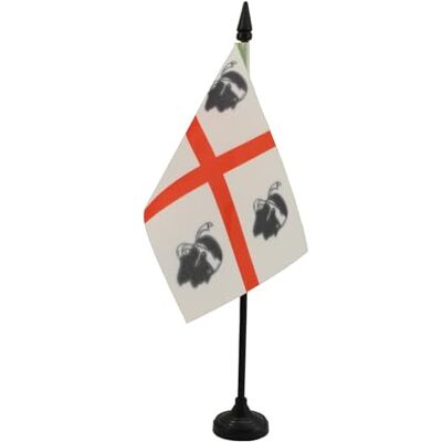 AZ FLAG Drapeau De Table Sardaigne 15x10 cm Mini Drapeau Sarde De Bureau 100% Polyester Avec Hampe De 25cm Et Socle En Plastique Noir - Publicité AZ FLAG Drapeau De Table Sardaigne 15x10 cm Mini Drapeau Sarde De Bureau 100% Polyester Avec Hampe De 25cm Et Socle En Plastique Noir - Publicité