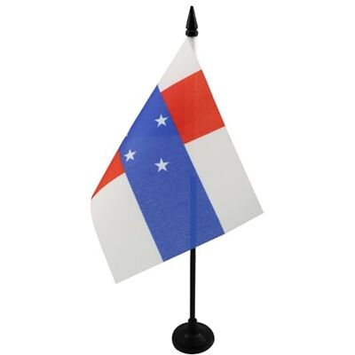 AZ FLAG Drapeau de Table Antilles néerlandaises 15x10 cm Socle Plastique - Publicité AZ FLAG Drapeau de Table Antilles néerlandaises 15x10 cm Socle Plastique - Publicité