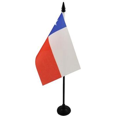 AZ FLAG Drapeau De Table Chili 15x10 cm Mini Drapeau Chilien De Bureau 100% Polyester Avec Hampe De 25cm Et Socle En Plastique Noir - Publicité AZ FLAG Drapeau De Table Chili 15x10 cm Mini Drapeau Chilien De Bureau 100% Polyester Avec Hampe De 25cm Et Socle En Plastique Noir - Publicité