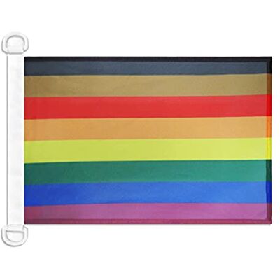 AZ FLAG Drapeau LGBT Arc-en-ciel Plus de couleurs plus de fierté 45x30 cm Pavillon Nautique Spécial Bateau Et Extérieur En Maille Bloquée Avec Anneaux Plastiques Intégrés 30g - Publicité AZ FLAG Drapeau LGBT Arc-en-ciel Plus de couleurs plus de fierté 45x30 cm Pavillon Nautique Spécial Bateau Et Extérieur En Maille Bloquée Avec Anneaux Plastiques Intégrés 30g - Publicité