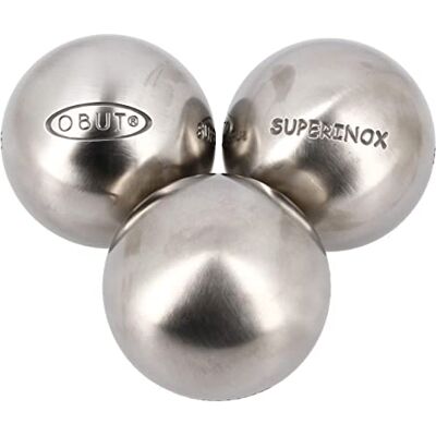 Obut Superinox 74mm 0 Taille 680g Boules de pétanque - Publicité Obut Superinox 74mm 0 Taille 680g Boules de pétanque - Publicité