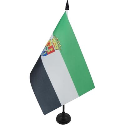 AZ FLAG Drapeau de Table Estrémadure 21x14 cm Socle Plastique - Publicité AZ FLAG Drapeau de Table Estrémadure 21x14 cm Socle Plastique - Publicité