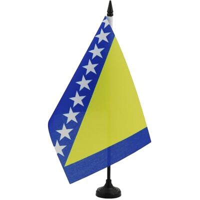 AZ FLAG Drapeau de Table Bosnie-Herzégovine 21x14 cm Socle Plastique - Publicité AZ FLAG Drapeau de Table Bosnie-Herzégovine 21x14 cm Socle Plastique - Publicité