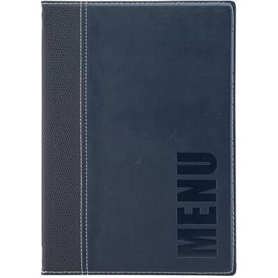SECURIT Carte Gamme Tendance A5 Couleur Bleu Pour Restaurants, Cafés, Bars 1 Insert Double (4 Pages) Inclus - Publicité SECURIT Carte Gamme Tendance A5 Couleur Bleu Pour Restaurants, Cafés, Bars 1 Insert Double (4 Pages) Inclus - Publicité