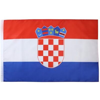 AZ FLAG Drapeau Croatie 90x60 cm Drapeau Croate 100% Polyester Avec Fourreau et Cordelette Pavillon 50 g - Publicité AZ FLAG Drapeau Croatie 90x60 cm Drapeau Croate 100% Polyester Avec Fourreau et Cordelette Pavillon 50 g - Publicité