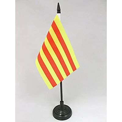 AZ FLAG Drapeau de Table Pyrénées Orientales 15x10 cm Socle Plastique - Publicité AZ FLAG Drapeau de Table Pyrénées Orientales 15x10 cm Socle Plastique - Publicité