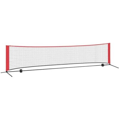 vidaXL Filet de Tennis Noir et Rouge 396 x 92 x 87 cm Polyester, Filet de Tennis Moderne pour Jardin et terrasse, rectangulaire, Portable, Ajustable, léger, résistant aux UV - Publicité vidaXL Filet de Tennis Noir et Rouge 396 x 92 x 87 cm Polyester, Filet de Tennis Moderne pour Jardin et terrasse, rectangulaire, Portable, Ajustable, léger, résistant aux UV - Publicité