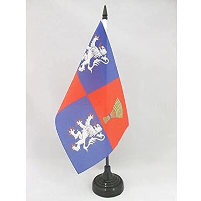 AZ FLAG Drapeau de Table Province de Gascogne 21x14 cm Socle Plastique - Publicité AZ FLAG Drapeau de Table Province de Gascogne 21x14 cm Socle Plastique - Publicité