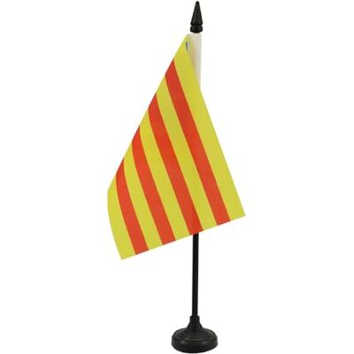 AZ FLAG Drapeau de Table Catalogne Estelada 15x10 cm Socle Plastique - Publicité AZ FLAG Drapeau de Table Catalogne Estelada 15x10 cm Socle Plastique - Publicité