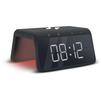 mooov 477358 Réveil Midnight avec Chargeur Induction 15W Téléphone (Recharge sans Fil) Simulation Aube Lumineux Ecran Digital Horloge Port USB-A Noir - Publicité mooov 477358 Réveil Midnight avec Chargeur Induction 15W Téléphone (Recharge sans Fil) Simulation Aube Lumineux Ecran Digital Horloge Port USB-A Noir - Publicité