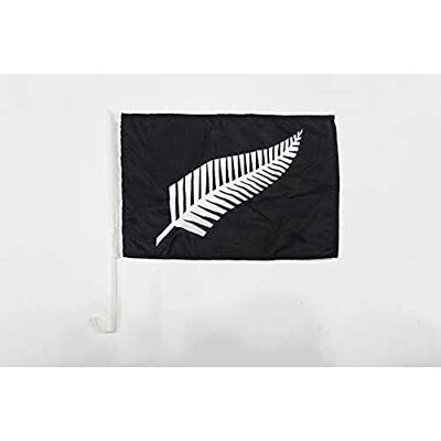 AZ FLAG Drapeau Nouvelle-Zélande All Black Pour Décoration Voiture Avec Attaches En PVC Et Système d'Accroche Car Flag Néo-Zélandais Rugby 100% Polyester 50g 45x30 cm - Publicité AZ FLAG Drapeau Nouvelle-Zélande All Black Pour Décoration Voiture Avec Attaches En PVC Et Système d'Accroche Car Flag Néo-Zélandais Rugby 100% Polyester 50g 45x30 cm - Publicité