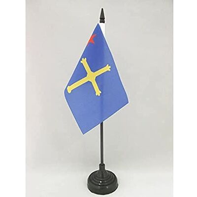 AZ FLAG Drapeau de Table Asturies Indépendentiste 15x10 cm Socle Plastique - Publicité AZ FLAG Drapeau de Table Asturies Indépendentiste 15x10 cm Socle Plastique - Publicité