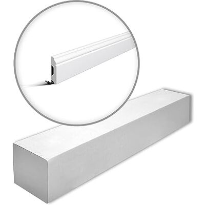 NMC Wallstyl Plinthe - 17 moulures, 34m, blanc - Plinthe - Publicité NMC Wallstyl Plinthe - 17 moulures, 34m, blanc - Plinthe - Publicité