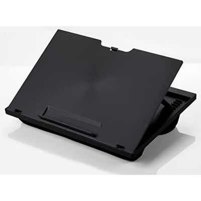 Q-Connect Support Ergonomique pour Ordinateur Portable MacBook en Plastique Noir 37,6 x 28 x 5,8 cm / 0,88 kg - Publicité Q-Connect Support Ergonomique pour Ordinateur Portable MacBook en Plastique Noir 37,6 x 28 x 5,8 cm / 0,88 kg - Publicité