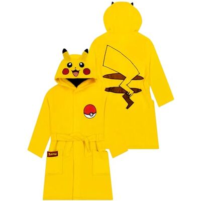 Pokémon Pikachu Peignoir Garçon, Pikachu Robe de Chambre Enfant avec Oreilles 3D, Peignoir Polaire Enfant 12-13 Ans - Publicité Pokémon Pikachu Peignoir Garçon, Pikachu Robe de Chambre Enfant avec Oreilles 3D, Peignoir Polaire Enfant 12-13 Ans - Publicité