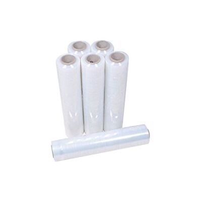 CENPAC 6 bobines de film étirable manuel transparent 20µ l.450 mm x L. 300 M 588960x6 DIAMWOOD - Publicité CENPAC 6 bobines de film étirable manuel transparent 20µ l.450 mm x L. 300 M 588960x6 DIAMWOOD - Publicité