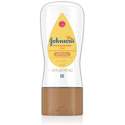 Johnson's - Oil Gel Shea Cocoa Butter - 6.5 oz - Gel d'Huile pour Bébé - Publicité Johnson's - Oil Gel Shea Cocoa Butter - 6.5 oz - Gel d'Huile pour Bébé - Publicité